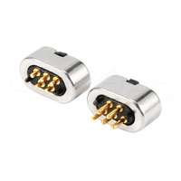 HytePro redondo 5V Usb macho hembra 5 pines Cable magnético conector de cargador de portátil