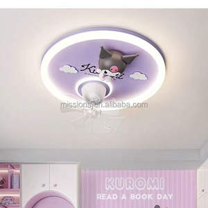 Lumière de plafond LED pour chambre d'enfant, protection oculaire, spectre <span class=keywords><strong>complet</strong></span>, design mignon, moderne, simple, créatif, <span class=keywords><strong>dessin</strong></span> <span class=keywords><strong>animé</strong></span>, panda <span class=keywords><strong>rouge</strong></span>, lapin - Product Image 6