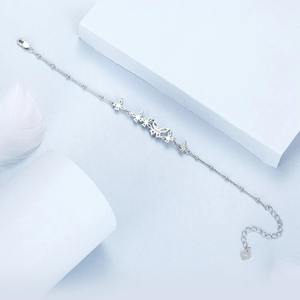 สร้อยข้อมือเงินแท้ 925 ประดับผีเสื้อเต้นรำ ดีไซน์หรูหรา ประดับเพชร CZ ระยิบระยับ สำหรับผู้หญิง เหมาะสำหรับงานแต่งงาน เครื่องประดับคุณภาพ - Product Image 4