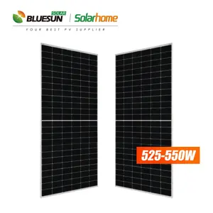 Bluesun produsen panel surya 540w panel surya 550 watt industri tenaga surya dengan sertifikat penuh