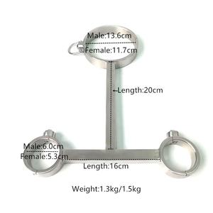 काले सम्राट स्टेनलेस स्टील कॉलर कलाई के साथ टी प्रकार बंधन बीडीएसएम सेक्स खिलौने थोक के वयस्क खिलौने - Product Image 6