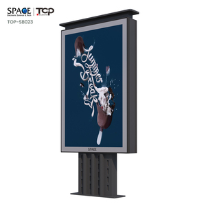 LED <span class=keywords><strong>Scrolling</strong></span> Billboard Lightboxes Quảng Cáo Ngoài Trời LED Backlit Đồ Nội Thất Đường Phố Một Bên Hộp Đèn CuộN Moden Street - Product Image 3