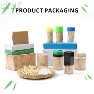 Cure-dents en <span class=keywords><strong>bois</strong></span> de bouleau personnalisés, emballage en vrac, carton, vaisselle naturelle, <span class=keywords><strong>bois</strong></span> aiguisé, couvercle personnalisé - Product Image 4