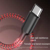 Kabel Data Pengisian Cepat 12W USB-A Tipe-C Aluminium Berlapis Nilon Dua Warna untuk Kamera Ponsel IOS & Android yang Laris Terjual