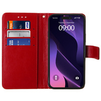Étui portefeuille KINGSOUL de luxe en cuir PU avec poignée, entièrement fermé, compatible avec iPhone 17 16 15