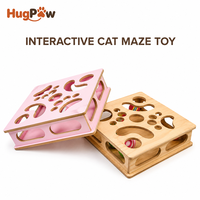 Jouet labyrinthe pour chat avec balles de catnip, jouet interactif pour chat d'intérieur