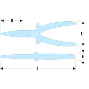 FACOM-188,16 AVSE VSE serie 1.000 Alicates de punta plana con aislamiento de voltios-EAN 3148511431566 1000V Alicates y cortadores aislados - Product Image 2