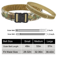 YWHCHI TACTICAL Ceinture à dégagement rapide Rigger MOLLE Ceinture 1.5 pouces intérieur et 2 pouces plage extérieure Ceinture tactique robuste