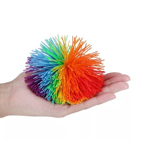 Pelota <span class=keywords><strong>Koosh</strong></span> de 6 cm, Juguete Sensorial Antiestrés, Pelota de Malabarismo Deportiva, Goma Arcoíris, Unisex, Color Personalizado, Logotipo Impreso Personalizado - Product Image 1