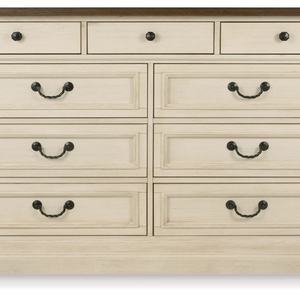 <b>Retro</b> Wooden Storage <b>Sideboard</b> with 6 Drawers Simple Design for Dining Kitchen or Hotel White Color Home Furniture - Product Image 2