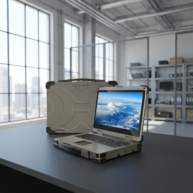Aluminum Alloy Rugged PC 17 Inch 1920x1080 Sunlight Display Computer for Construction Manufacturing Site Use