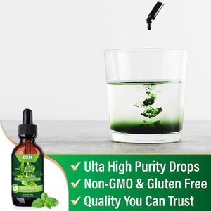 Sindirim detoks bağırsak sağlık bağışıklık desteği için OEM özel etiket sıvı klorofil damla enerji karaciğer antioksidan Boost temizlemek - Product Image 4