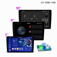 ROTISS 9/10 Inch Android 15 Dashboard Car Multimedia Player Monitor DSP Layar Sentuh GPS Kamera Mundur USB 2GB RAM 32GB Penyimpanan