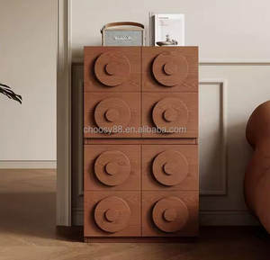 Aparador de madera maciza Retro moderno diseño de forma creativa Simple y elegante para Hotel hogar gran oferta gabinetes de sala de estar - Product Image 3