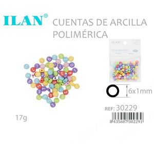 Perline in Argilla Polimerica Ilan 6x1mm Multicolore 17g - Product Image 3