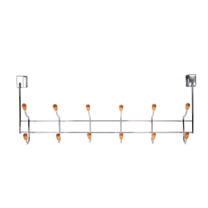 8-<b>Hook</b> Metal <b>Over</b> <b>Door</b> Organizer Rack for Scarf Belt Hat Jewelry & Towel Hangers - Product Image 1