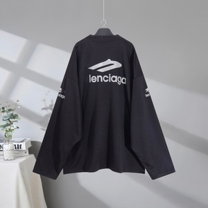 Camiseta de Alta Gama de la Marca Paris B, Nueva Colección de Esquí con Estampado de Letras 3M, Cuello en V, Manga Larga, Algodón Antibacteriano, Unisex, Primavera/Verano - Product Image 2