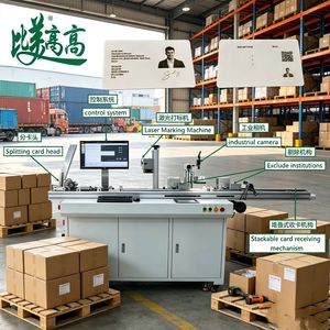 Système d'inspection et d'alimentation de cartes haute vitesse tout-en-un pour la lecture/écriture des puces, l'inspection de l'apparence des cartes et l'association des données - Product Image 1