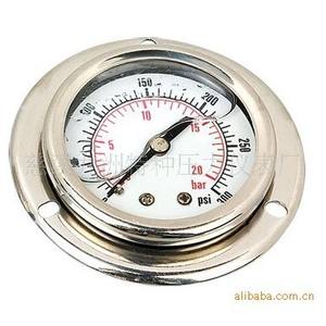 เกจวัดระดับน้ำมันเหลว Y63 ผลิตจากโรงงานโดยตรง ตัวเรือนเหล็กกล้าทั้งหมด ขนาด 100 มม. ตัวเรือนสแตนเลส ด้านหลังทำจากทองเหลือง รับประกันคุณภาพ - Product Image 1