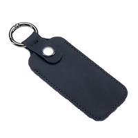 Estuche de Cuero Genuino para Accesorios Digitales, Funda Protectora para Memoria USB, Llavero, Organizador de Discos U, Bolsa