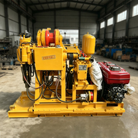 Foreuse hydraulique portable XY-1B avec moteur diesel, pour puits d'eau de 60-150 mm et profondeur de 150 m, idéale pour l'exploration géologique