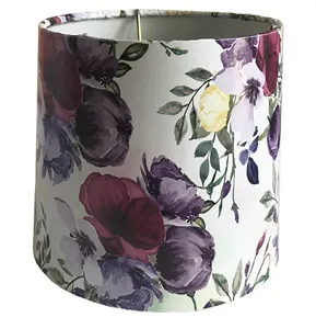 Floral Hot Sale Dongguan Round Small Decorative Fabric Table Lampshade