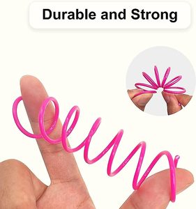 30 gói mèo xoắn ốc lò xo cho mèo trong nhà, đầy màu sắc và bền nhựa mùa xuân cuộn dây thu hút mèo để <span class=keywords><strong>SWAT</strong></span>, cắn, săn - Product Image 2