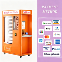 Distributeur Automatique de Nail Art 3D avec Écran Tactile 21 Pouces, Surveillance à Distance, Kiosque de Beauté et Cosmétiques en Libre-Service 1000-1500