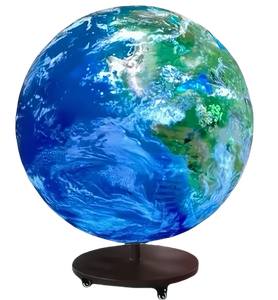 Écran d'affichage LED sphérique flexible souple en forme de boule ronde de globe numérique <span class=keywords><strong>3D</strong></span> à 360 degrés P1.25 - Product Image 1