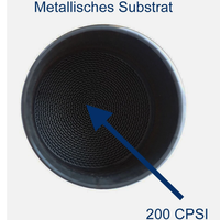 Convertidor Catalítico Universal de Alto Rendimiento 200 CPSI con Núcleo Metálico de 63.5mm para Euro 3 y Euro 4