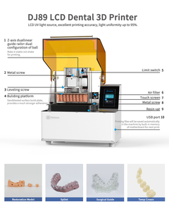 Pionext DJ 89 <span class=keywords><strong>Plusplus</strong></span> 228*128*100mm más rápido 8K Lcd Dental 3D impresora resina máquina de impresión para modelos dentales - Product Image 3