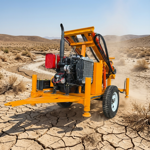 Hoogwaardige draagbare hydraulische waterputboorinstallatie, aangedreven door een dieselmotor, mobiele boormachine te koop - Product Image 4