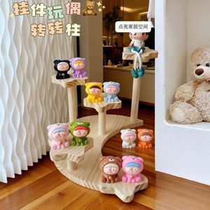 ชั้นวางของไม้สร้างสรรค์ เซเว่นสตาร์ 7 ชั้น สำหรับจัดเก็บของเล่น ตกแต่งโต๊ะทำงาน ไม่ต้องเจาะ - Product Image 3