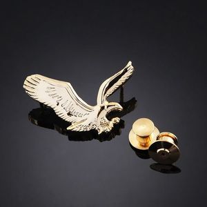 Distintivo Personalizzato: Spilla in Metallo Smaltato Placcato <span class=keywords><strong>Oro</strong></span> con <span class=keywords><strong>Aquila</strong></span> in Volo, Distintivo da Bavero Personalizzato per Eventi Patriottici - Product Image 1