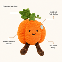 Pompoen Pluche Speelgoed Zacht Knuffeldier Pop Schattig Realistisch Kinderspeelgoed Cadeau voor de Kinderkamer Huisdecoratie PP Katoenen Vulling