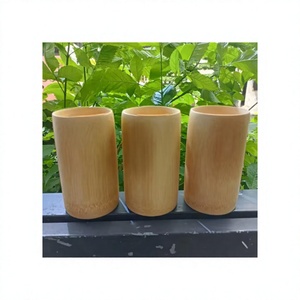 Vaso Reutilizable de Bambú Natural TOP para Café, Té y Agua, Mercado Mayorista de Exportación - Product Image 1