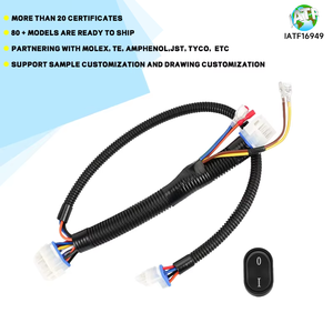 自動車用オートバイカスタムカートラックヘッドライトハーネス交換部品銅導体PVC断熱中国ワイヤーハーネス - Product Image 4