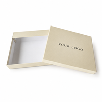 Boîte cadeau écologique en deux parties avec couvercle rigide et base, en carton recyclable, emballage EU PPWR pour les marques de cadeaux haut de gamme