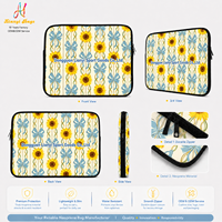 Housse d'ordinateur portable personnalisée avec logo, pochette en néoprène pour ordinateur portable avec étiquette tissée et emballage d'exportation avec support d'échantillon, fabrication sur mesure