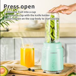 Exprimidor eléctrico mini licuadora portátil mezcladores de frutas exprimidor licuadora 4 en 1 mezclador de molienda de <span class=keywords><strong>rueda</strong></span> mezclador solar molinillo exprimidor - Product Image 2