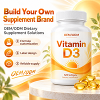 Gélules de Vitamine D3 en Gros (120 unités) – Complément Alimentaire pour Adultes, Soutien Immunitaire et Nutritionnel – OEM/ODM