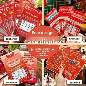 Tarjetas Rasca y Gana Personalizables para Eventos, Tarjetas de Lotería Creativas DIY, Tarjetas de Regalo para Catering - Product Image 2