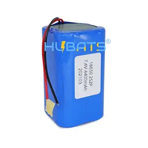 Lithium ion battery 18650 7.4V 4400mAh for Flashlight POS Machine 18650 2S2P li-ion battery pack 7.4V 4400mah