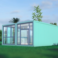Maison conteneur modulaire en acier portable, cabine préfabriquée en kit pour logement temporaire, chantiers de construction ou bureaux