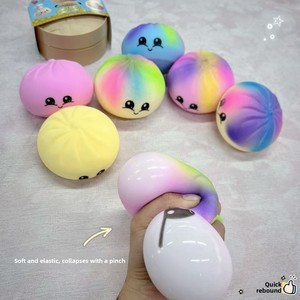 New Cute Stress-relieving Big Steamed Bun Squeeze Toy Soft Bouncy Decompression Gadget 3+ Years - Product Image 2