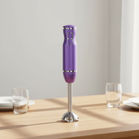 Mixeur Plongeant Électrique CE CB avec Moteur 100% Cuivre Pur, Lames en Acier Inoxydable 304 à 4 Lames, Nettoyage Facile, pour Usage Domestique et Broyage