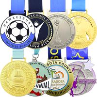 Lanières de médaille en métal de jeux compétitifs All Star en alliage de zinc or argent bronze logo de forme personnalisée avec logo personnalisé