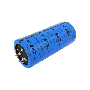 Condensateur à traversée de trou 1,5 µF, en aluminium, 550V, polaire, MAL229950152E3 - Distributeur agréé - Product Image 1