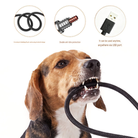 Coussin chauffant USB pour animaux de compagnie avec contrôle intelligent par minuterie, cordon anti-mastication, lit douillet et chaud pour l'hiver