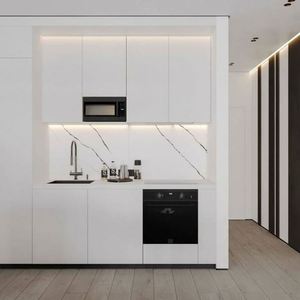 Vente en gros d'usine, armoires sur mesure, style moderne, luxe léger, designs modernes, armoires de cuisine modulaires, meubles de cuisine pour appartement - Product Image 2